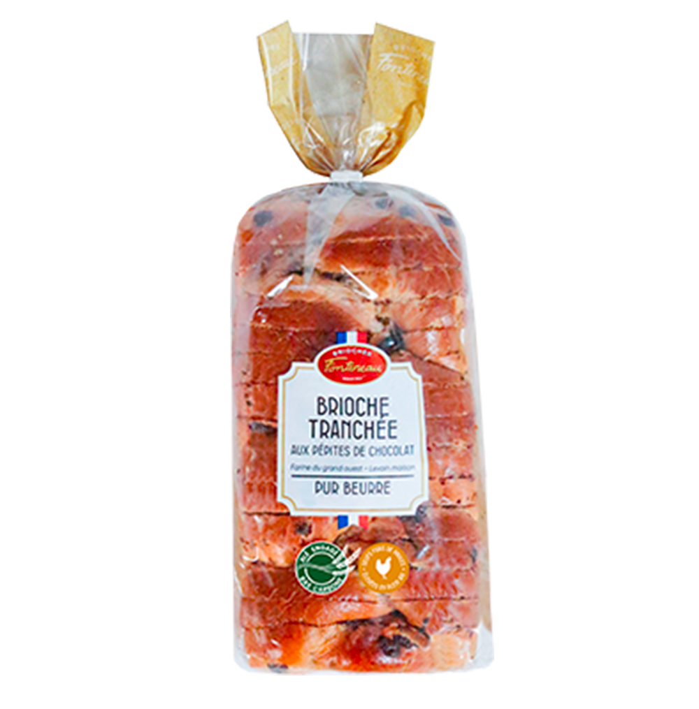 Brioche tranchée aux pépites de chocolat 500g