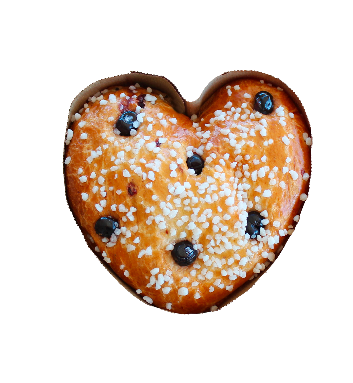 Brioche coeur aux cerises