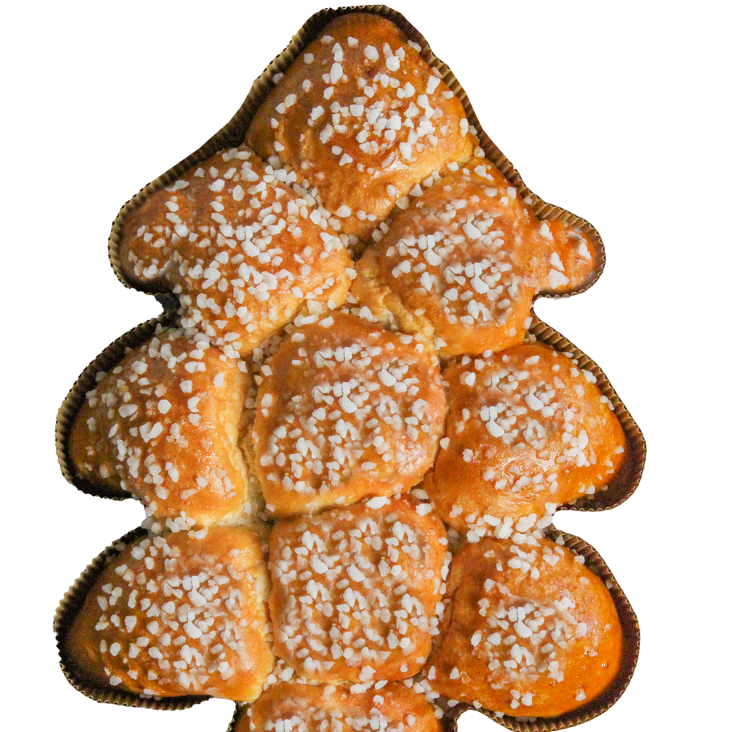 Brioche sapin sucre perlé