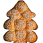 Brioche sapin sucre perlé